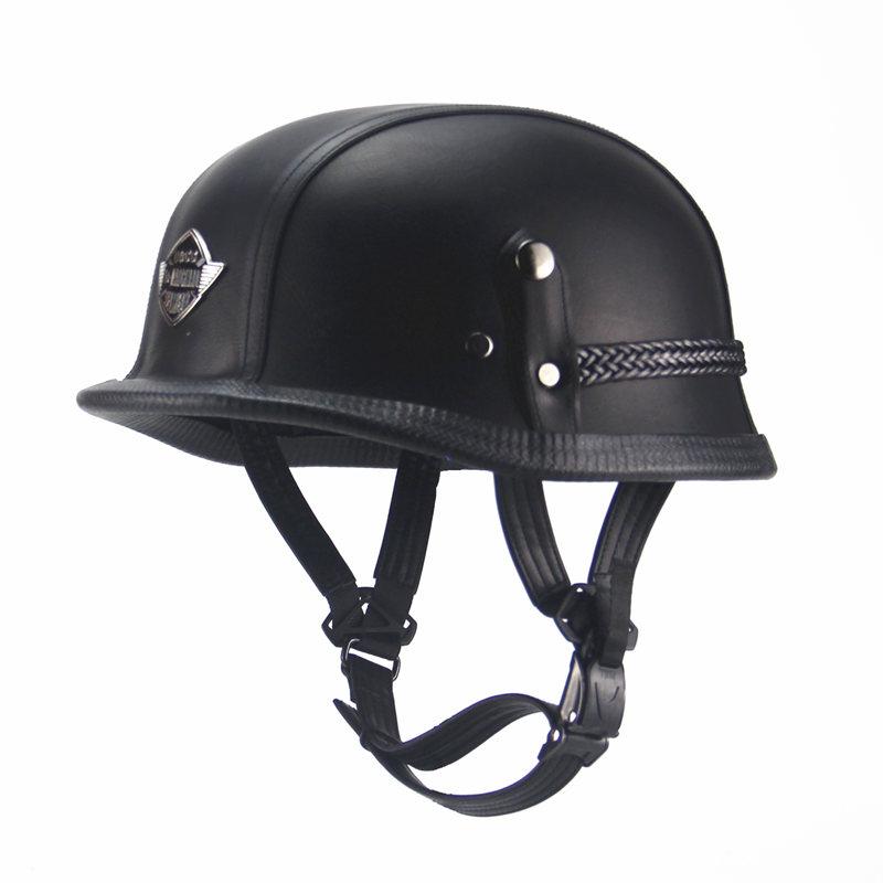 Open Half Helmet German WWII Style Motorcycle Harley Helmet-xinru