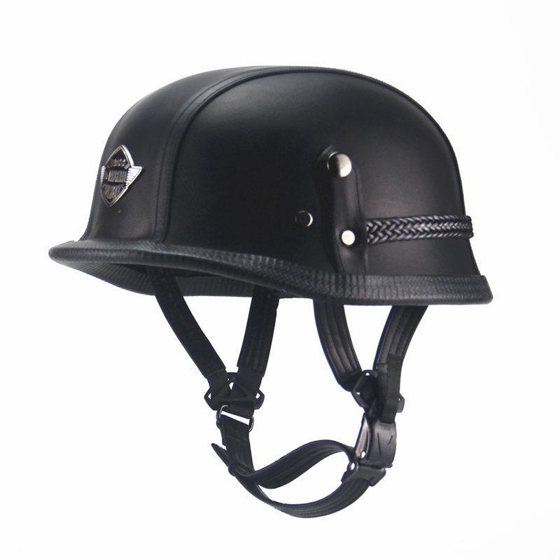 Open Half Helmet German WWII Style Motorcycle Harley Helmet-xinru