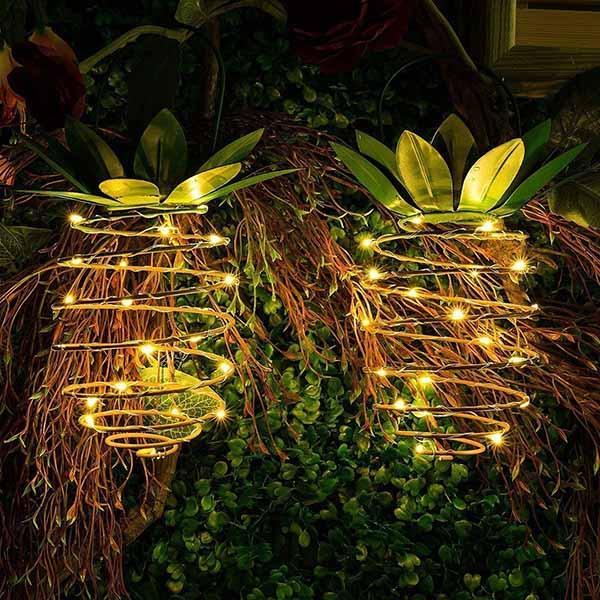Solar Powered Pineapple Hanging Lantern-xinru shop