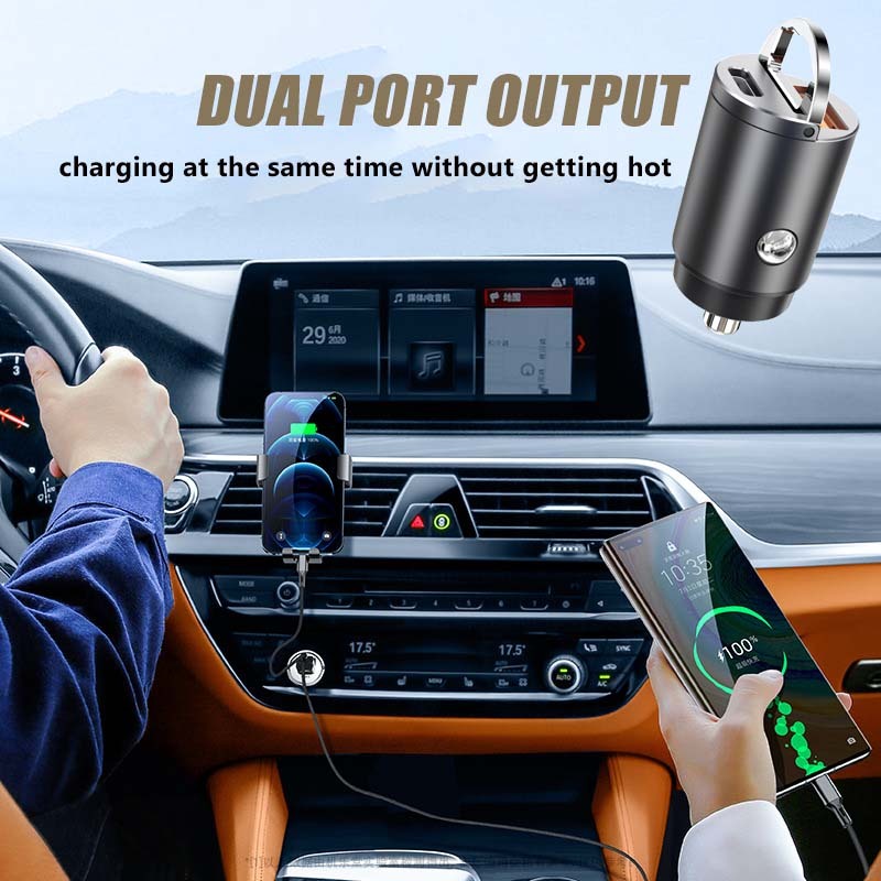 Mini Stealth Car Adapter  USB Fast Charge PD30W-xinru