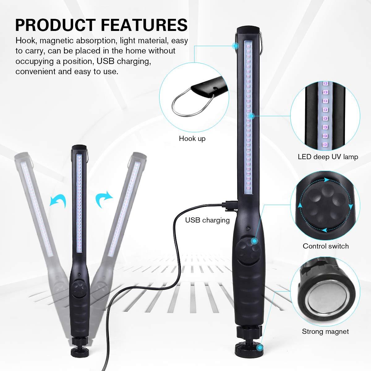 USB Rechargeable Portable UV Light Sanitizer Wand-xinru shop