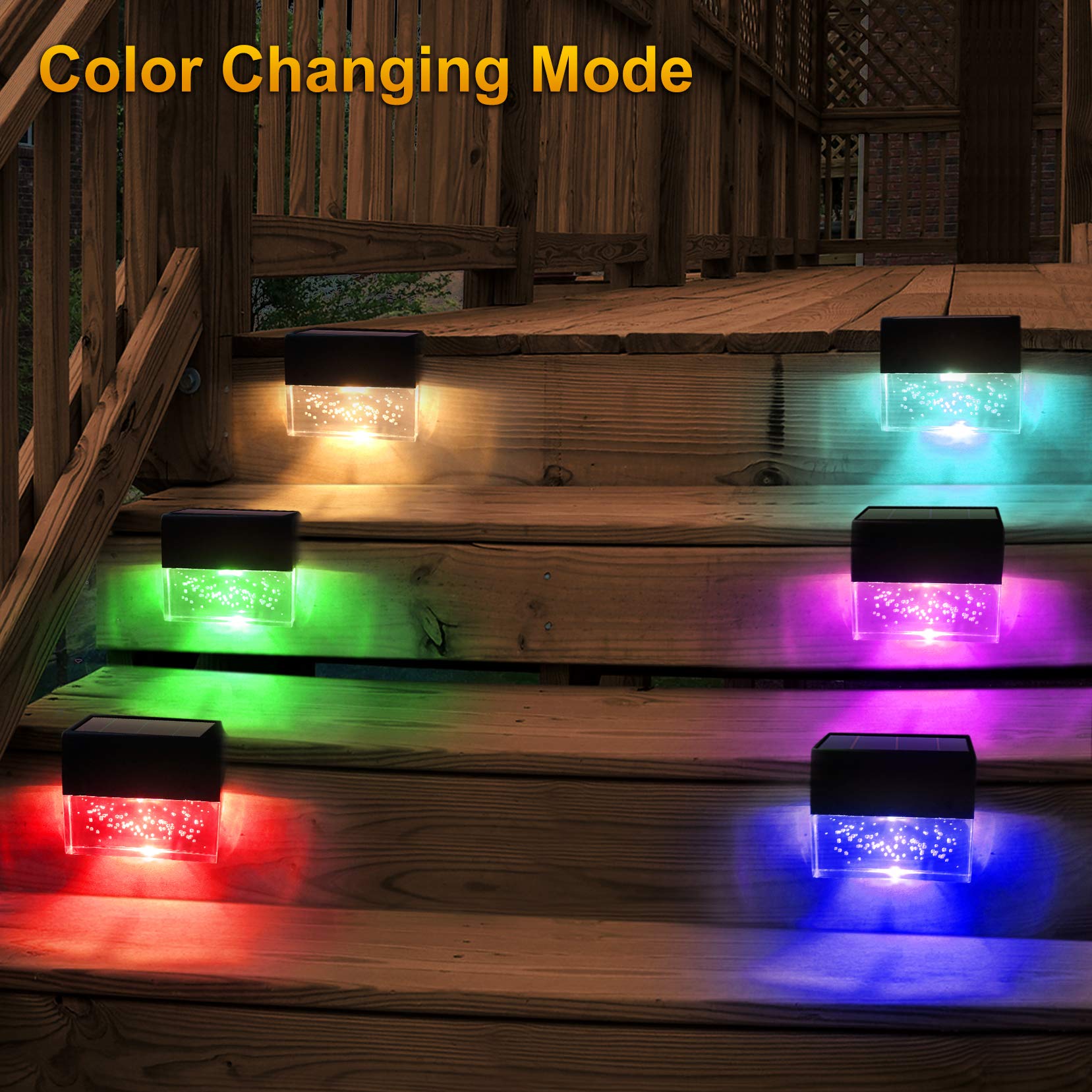 Fence Post Colorful Solar Deck Lights-xinru