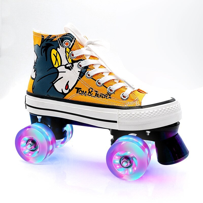 Vanskates-Tom&Jerry Canvas Roller Skates-xinru shop