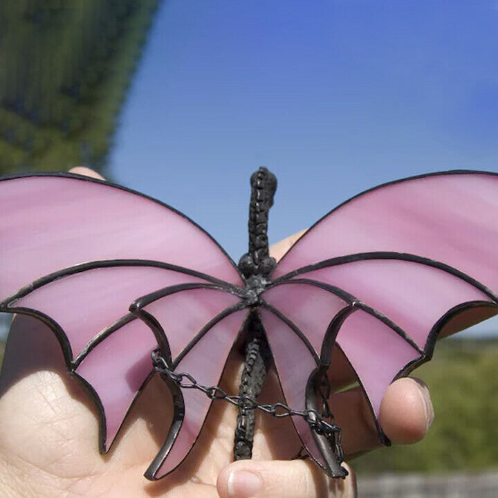 Dragon Hanging Stained Suncatcher Handmade Dinosaur Statue Window Hanging Decor-xinru