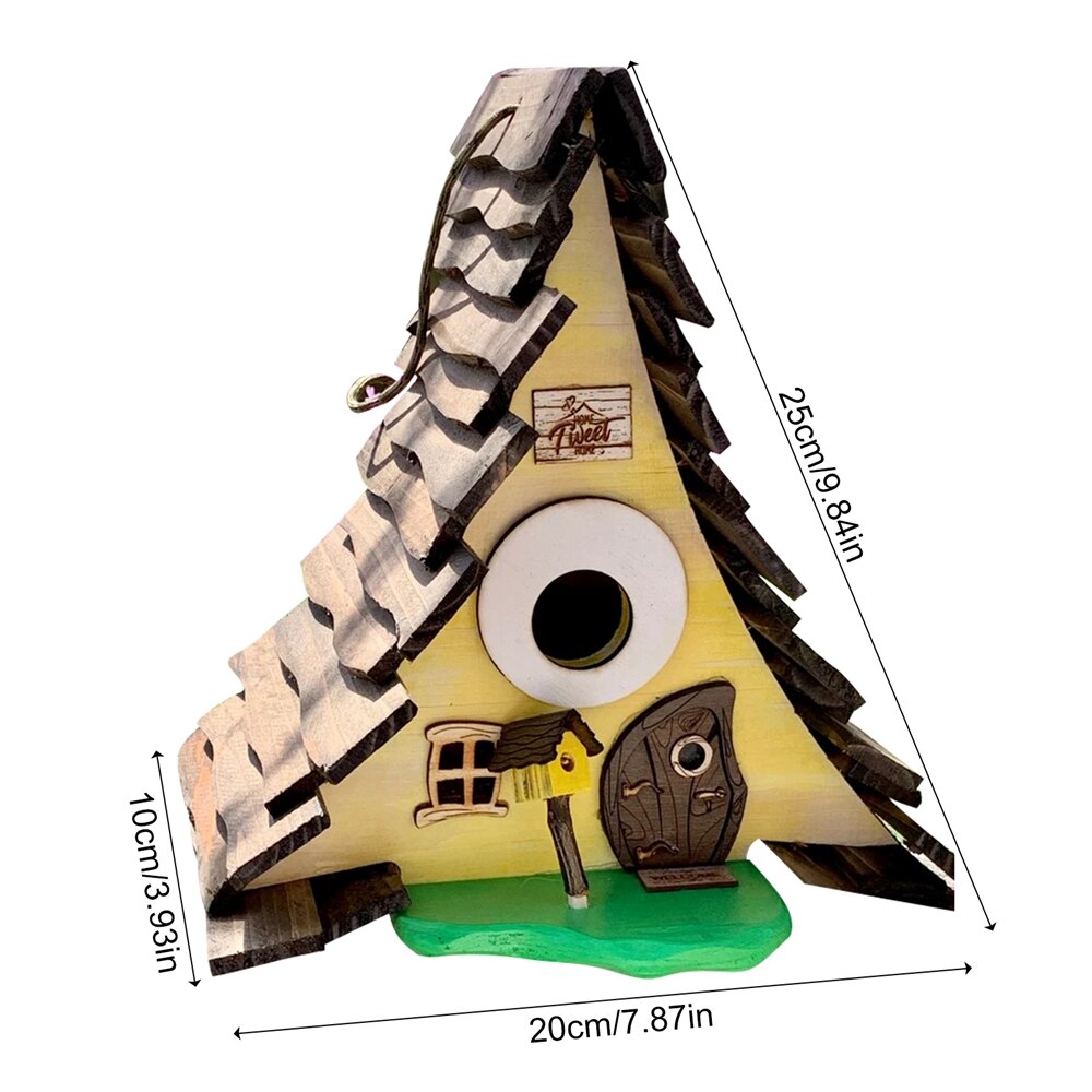 Wooden Birdhouse Or Hummingbird Nest-xinru