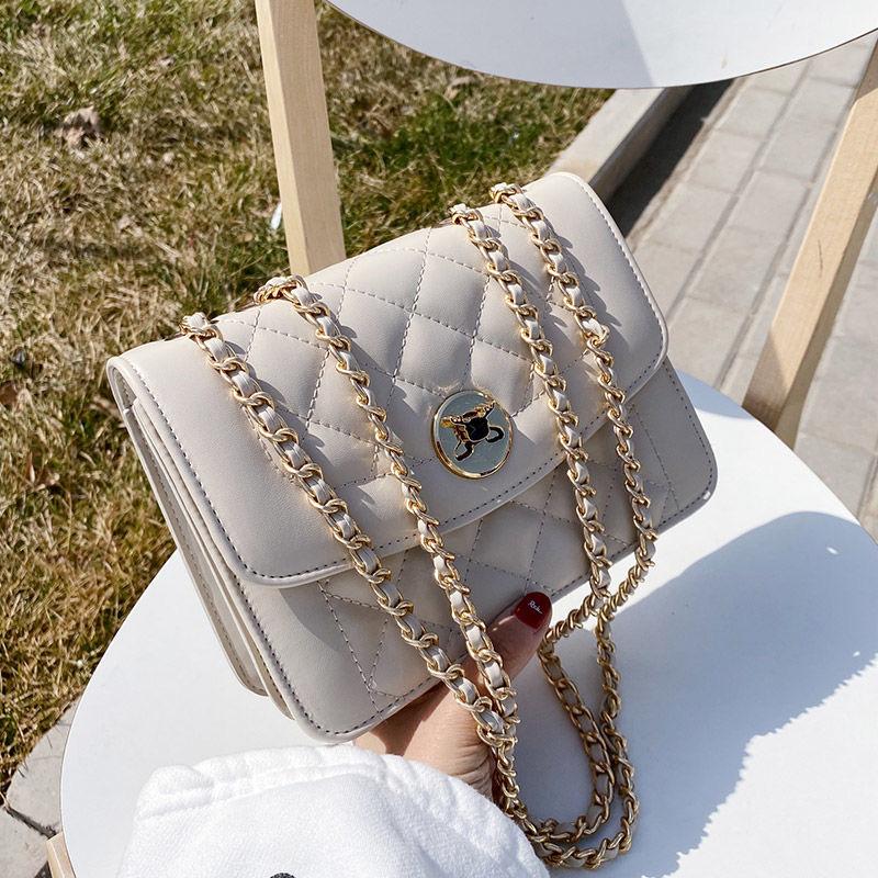 シンプルなワンショルダーチェーンバッグメッセンジャーバッグ-xinru shop