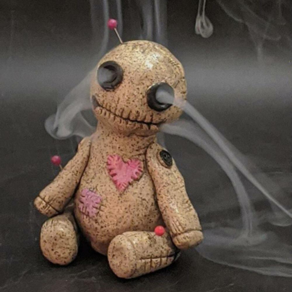 Voodoo Doll Down Flow Draft Incense Burner-xinru