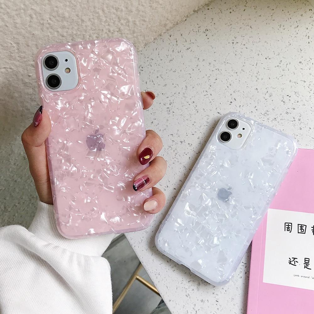 Glitter Shell Pattern Case-xinru