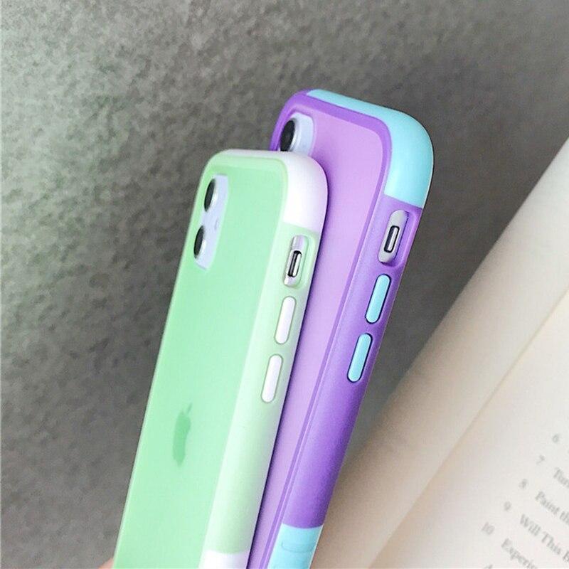 Cute Splicing Candy Color Case-xinru