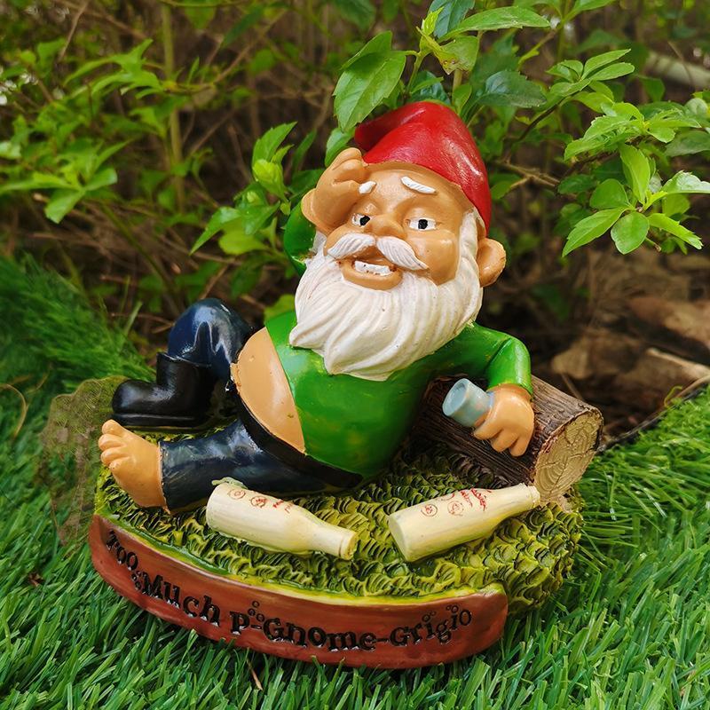Funny Drunk Garden Dwarf Garden Gnome-xinru