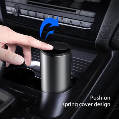 Car Trash Bin Alloy Garbage Can-xinru