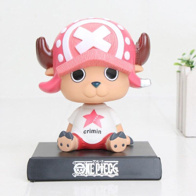 One Piece Luffy Figurine Bobblehead Spring Toy Car Dashboard Ornament-xinru
