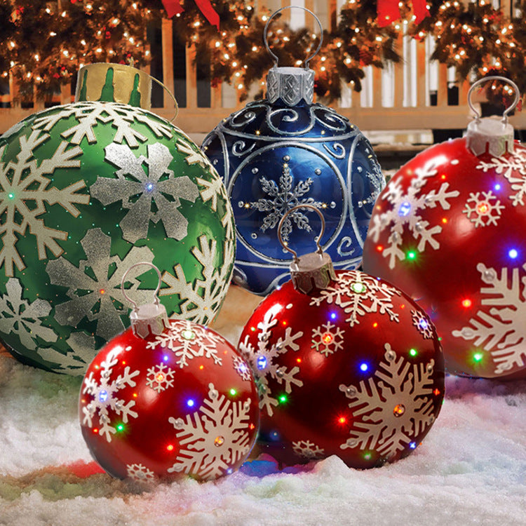 Outdoor Christmas PVC inflatable Decorated Ball (Free Inflator)-xinru shop