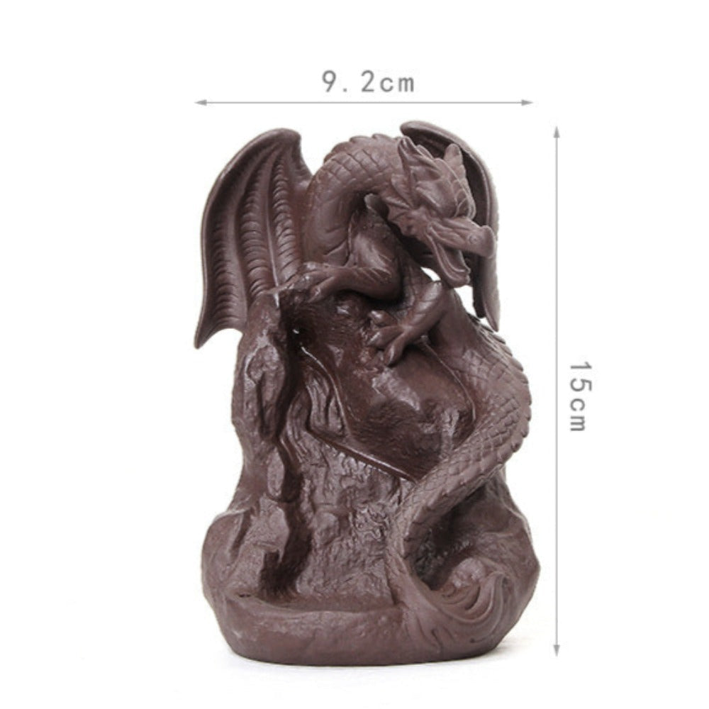 Mystic Dragon Waterfall Down Flow Draft Incense Burner-xinru