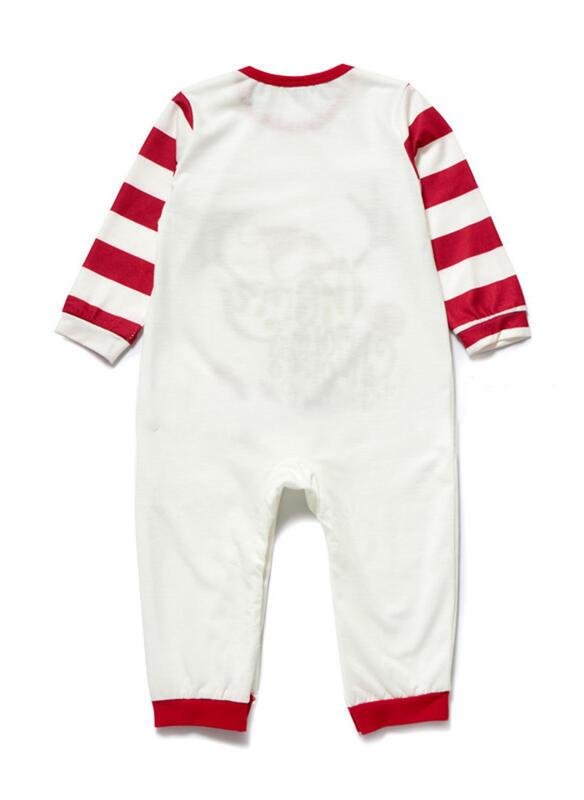 Letter Striped Print Family Matching Christmas Plus Size Pajamas-xinru shop
