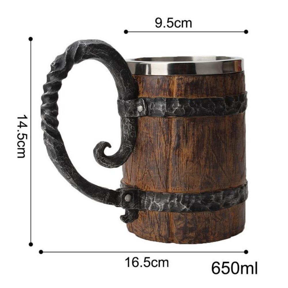 Viking Warrior Horned Skull Tankard-xinru