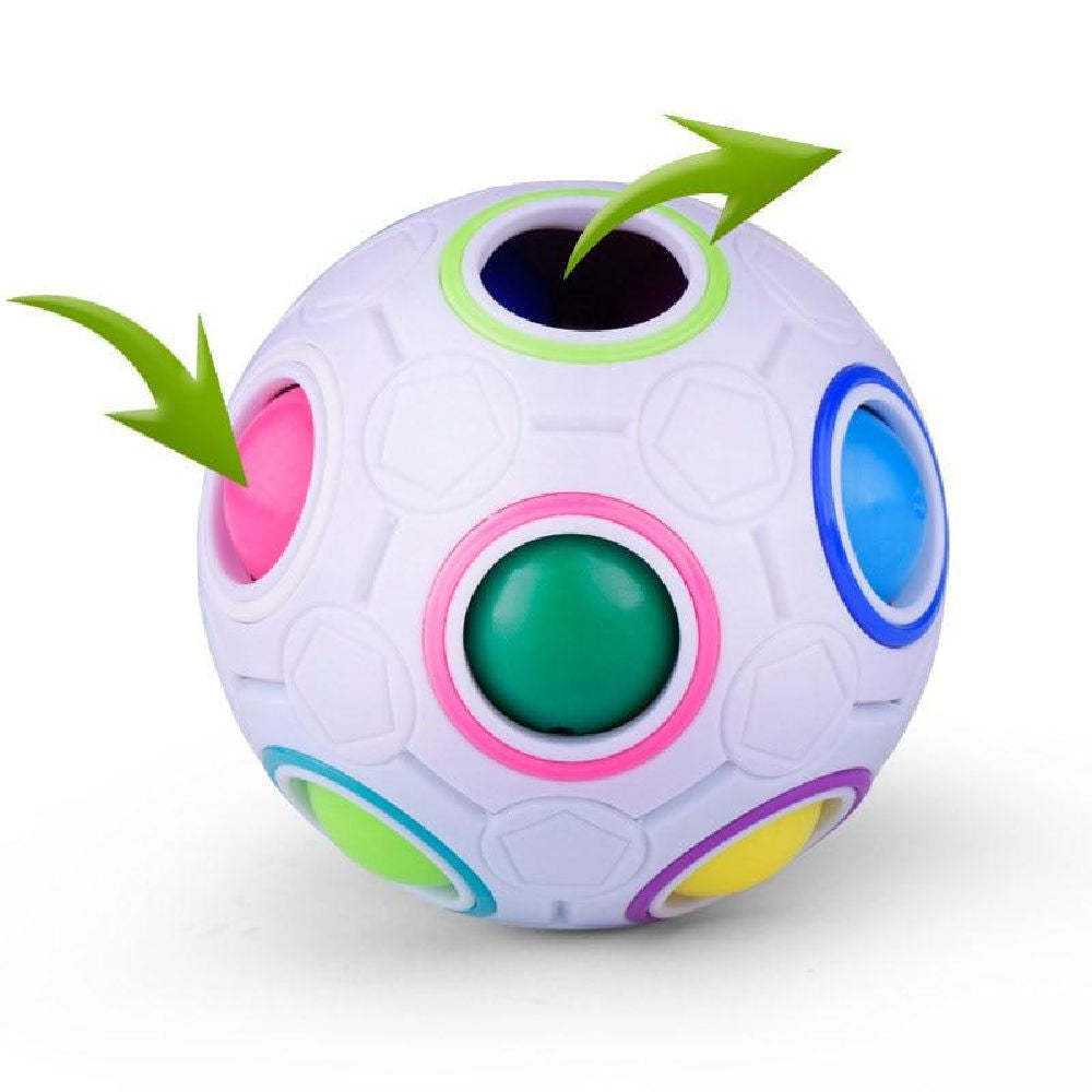Magic Fidget Ball Novelty Toy Rainbow Puzzle-xinru