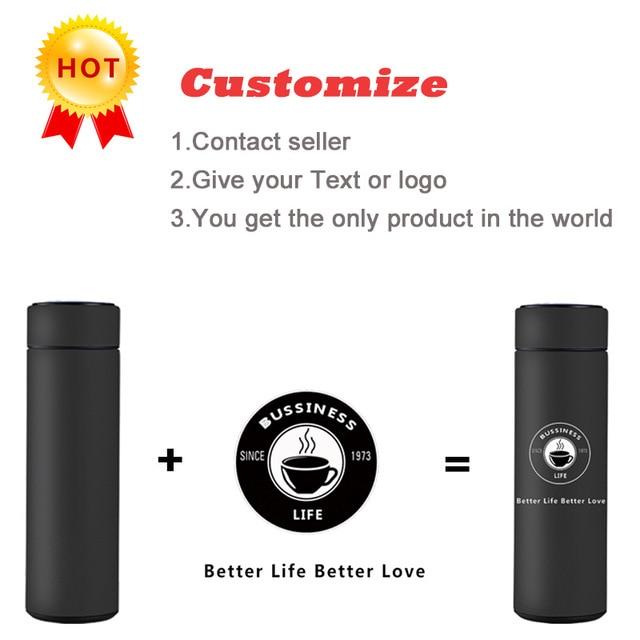 Intelligent Insulated Thermos Bottle with Temperature Display-xinru