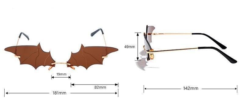Fashion Bat Small Frame Antiblue Uv Protection Sunglasses-xinru