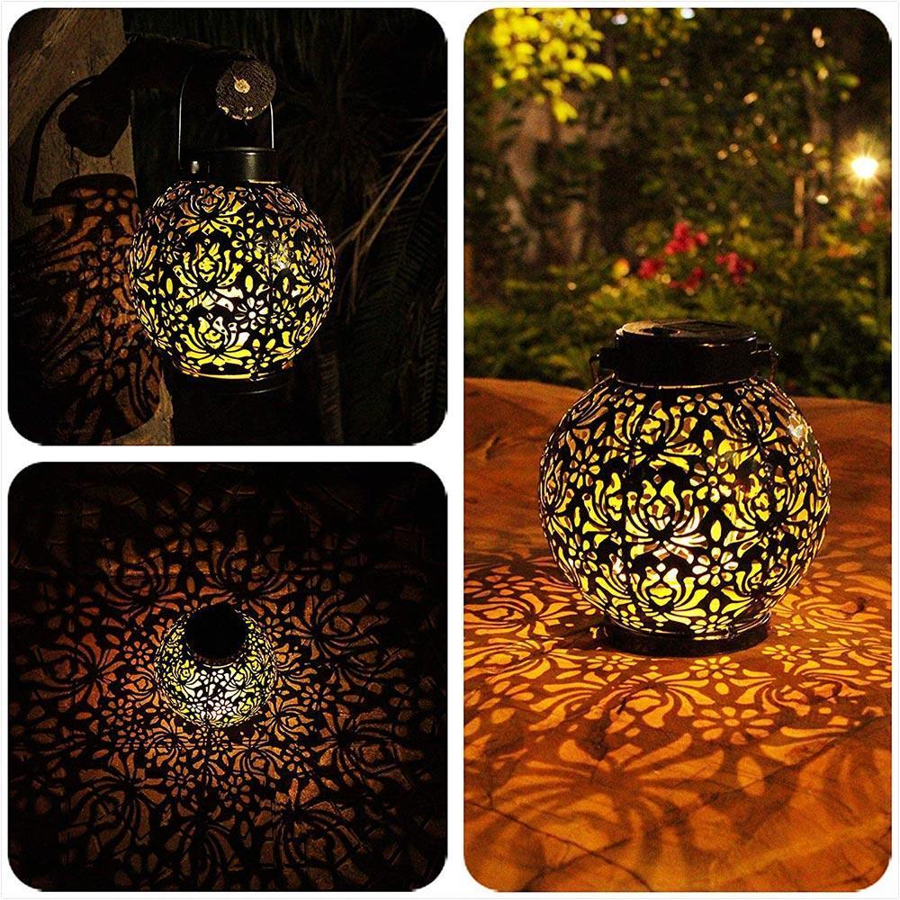 Hollowed-Out Solar Hanging Lantern-xinru shop