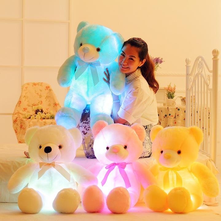 Glow Bear LED Light Up Plush 3D Stuffed Animal-xinru