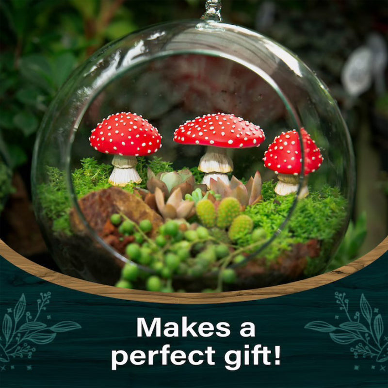 Garden Glowing Mushroom Resin Statue-xinru