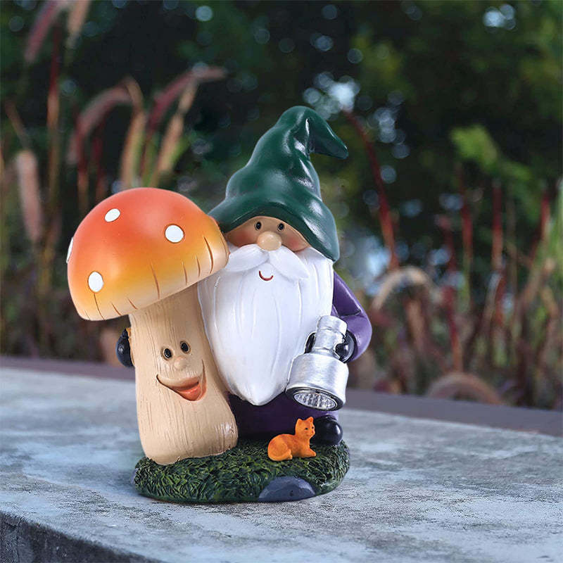 Solar Lamp Mushroom Garden Gnome-xinru