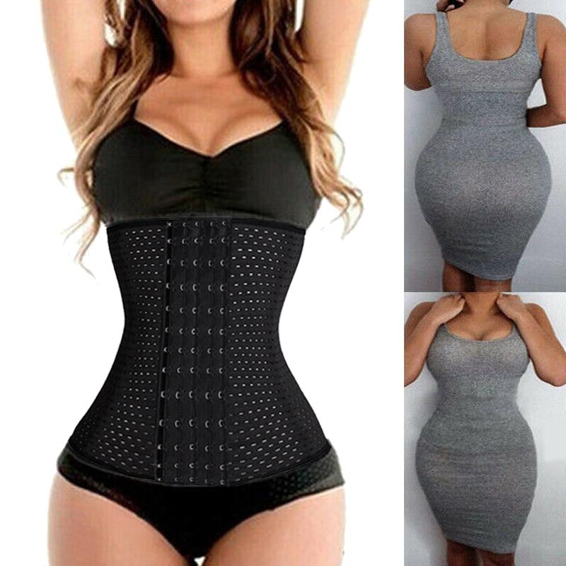 Steel Waist Trainer Belly Control Mesh Corset-xinru