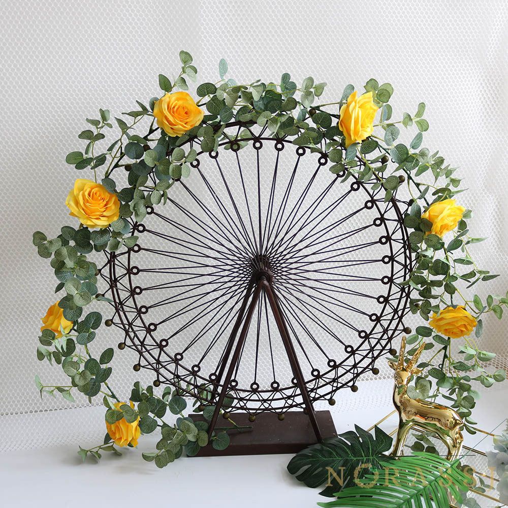 Artificial Rose Elegant Spring Garland  For Wedding-xinru