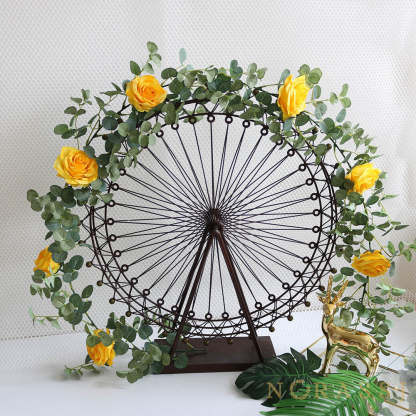 Artificial Rose Elegant Spring Garland  For Wedding-xinru