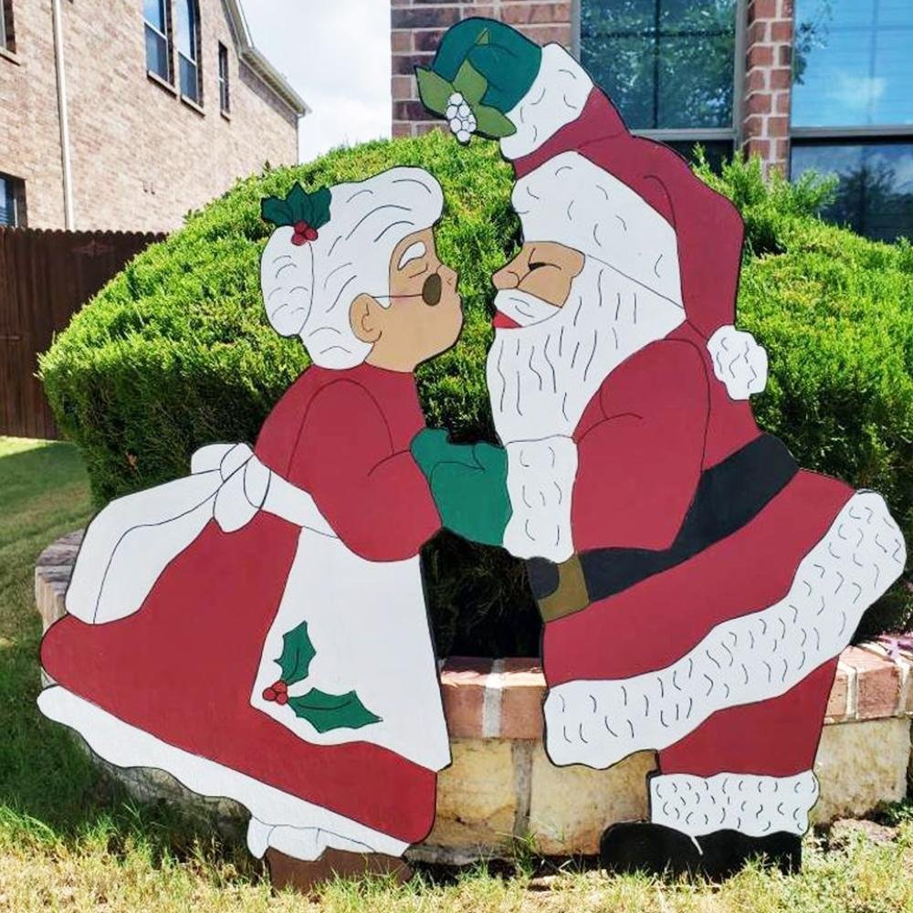 Surprise and Interesting Christmas Decoration-Christmas Yard Decoration Wood Art-xinru shop
