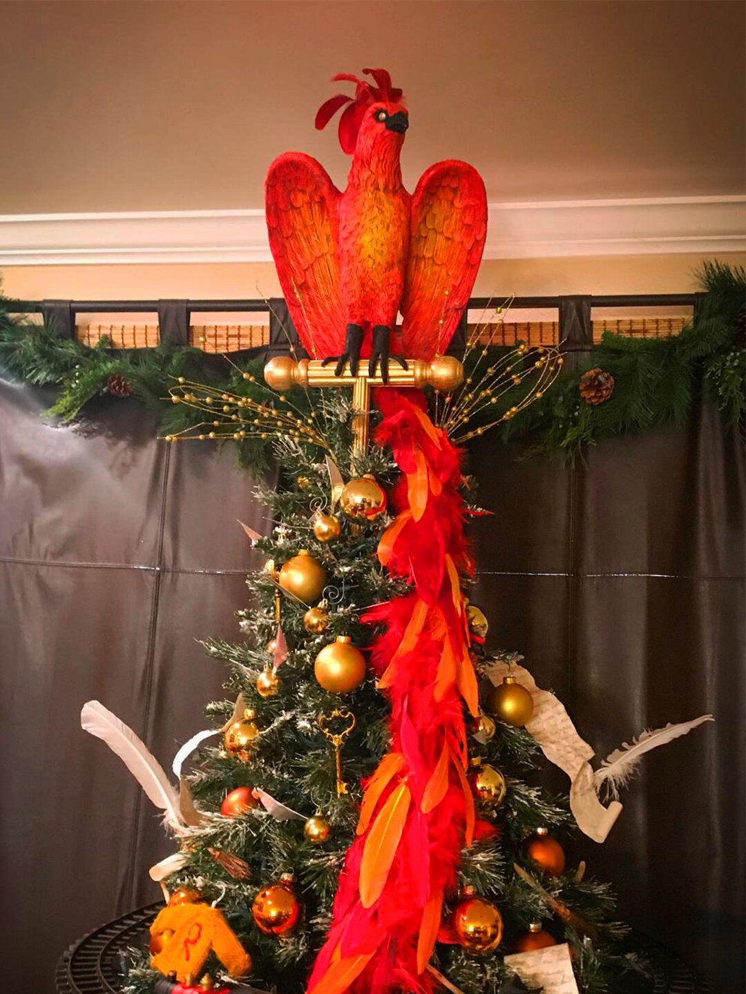 Christmas Phoenix Fawkes Tree Topper decoration-xinru shop