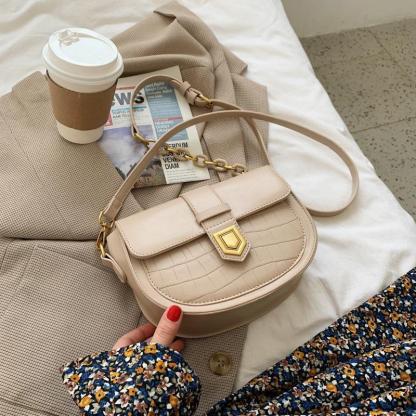 ワニのパターンショルダーバッグ-xinru shop