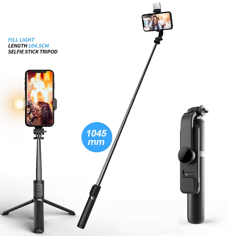Wireless Bluetooth Selfie Stick Foldable Mini Tripod With Remote Control-xinru