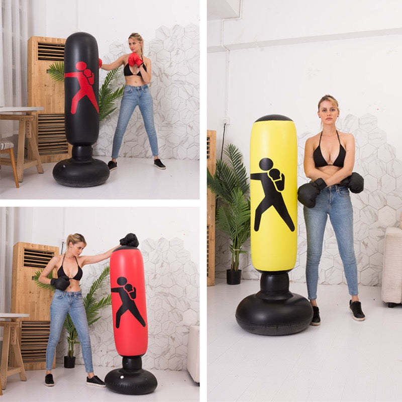 Fitness Inflatable Vertical Boxing Column Thickened 1.6 Meters High-xinru shop