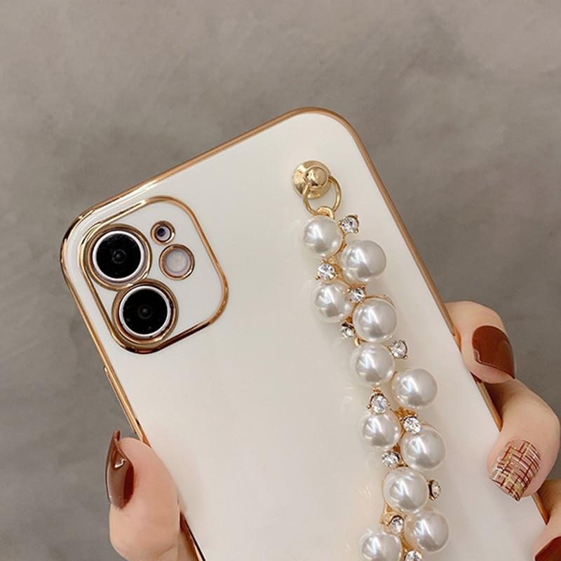 Luxury Pearl Chain Case-xinru