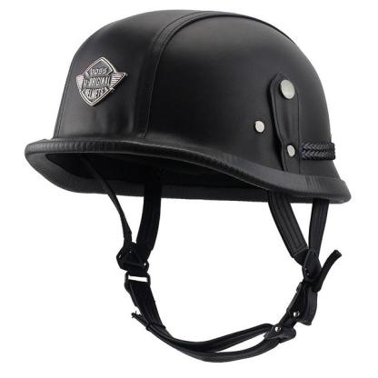 Open Half Helmet German WWII Style Motorcycle Harley Helmet-xinru