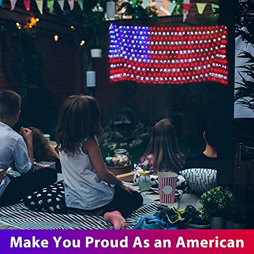 Upgraded Super Larger Size American Flag Lights July 4th Patriotic-xinru
