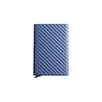 Carbon Fiber Metal Men's Creative Anti-theft Brush Slim Card Holder-xinru