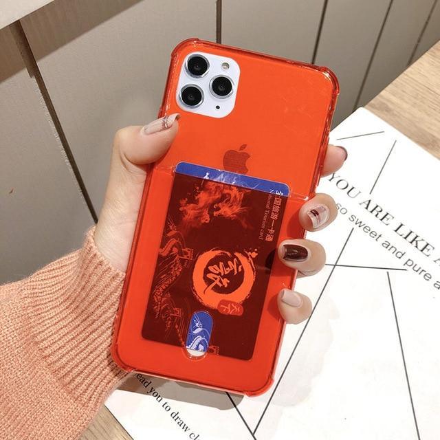 Clear Case with Card Holder-xinru