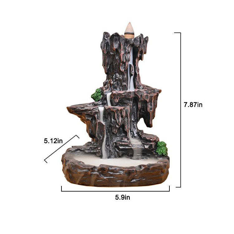 Rocky Mountain Waterfall Incense Burner-xinru