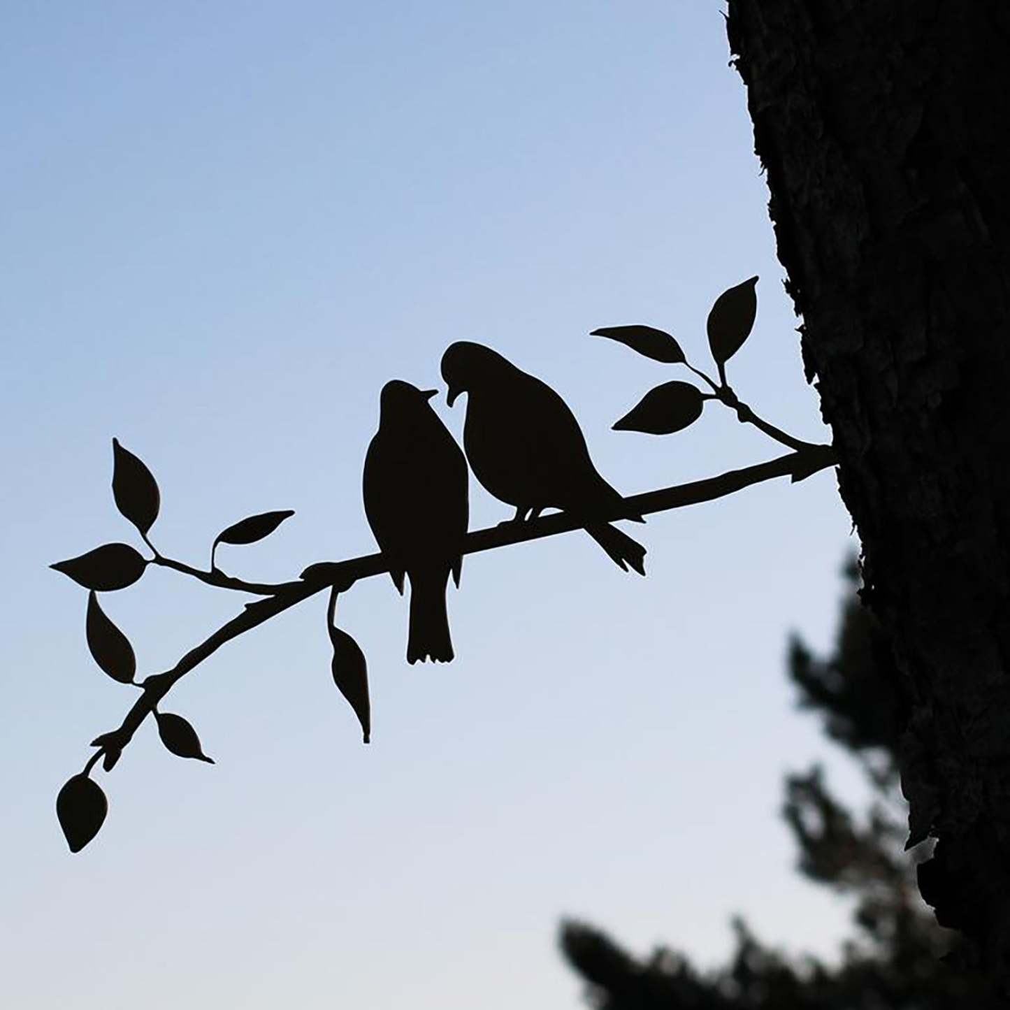 Parrot Metal Sculpture Decoration love Birds Metal Decoration-xinru