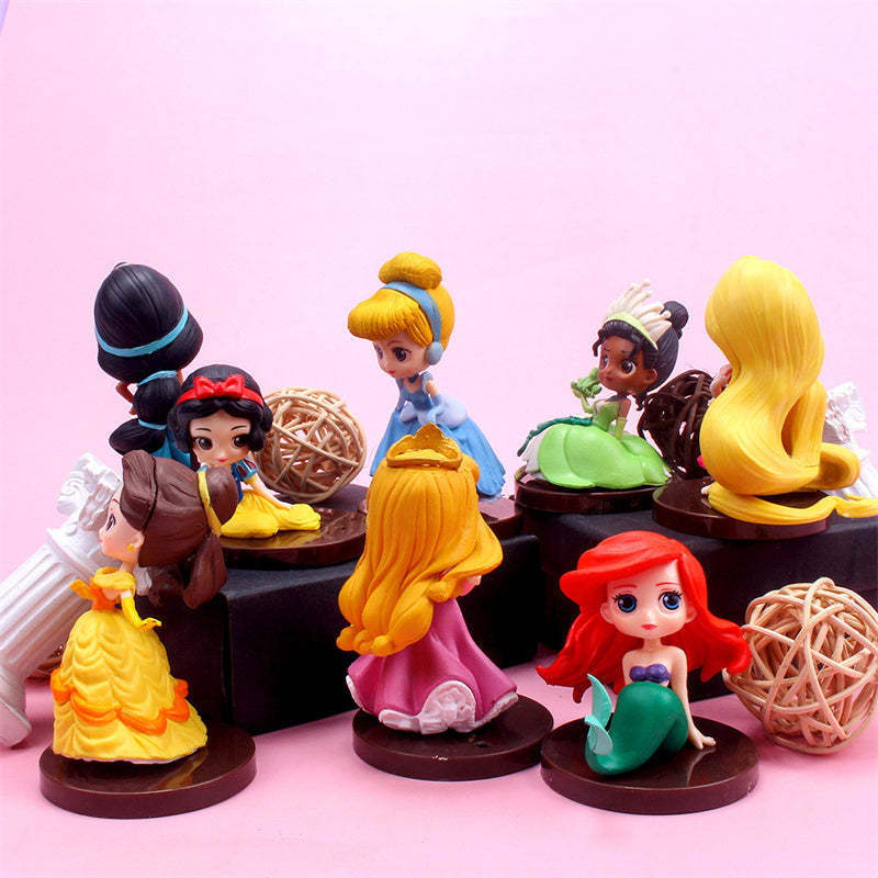 Q Posket Princess PVC Action Figures Collectible Model Toys-xinru