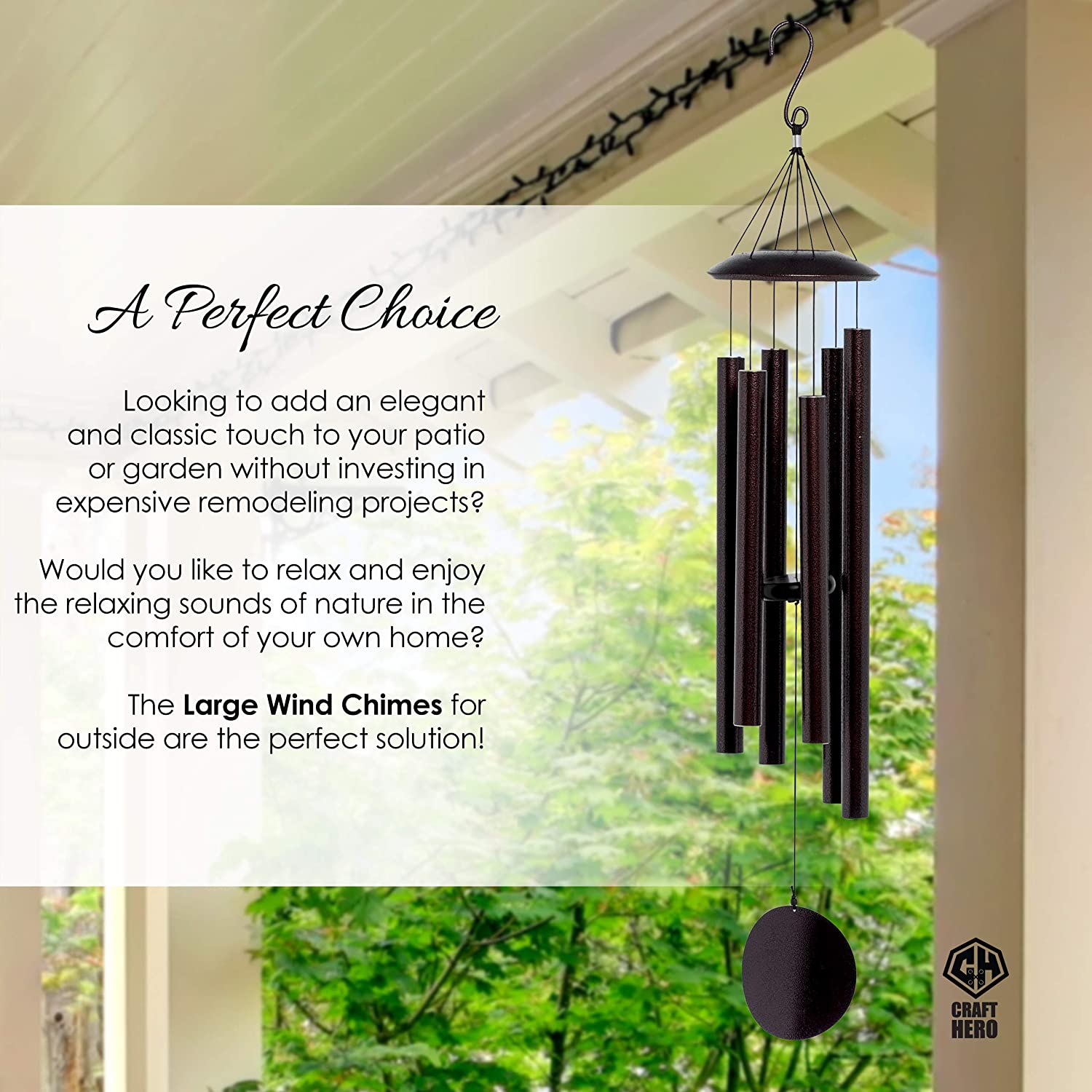 Wind Chimes for Outside Deep Tone-xinru shop
