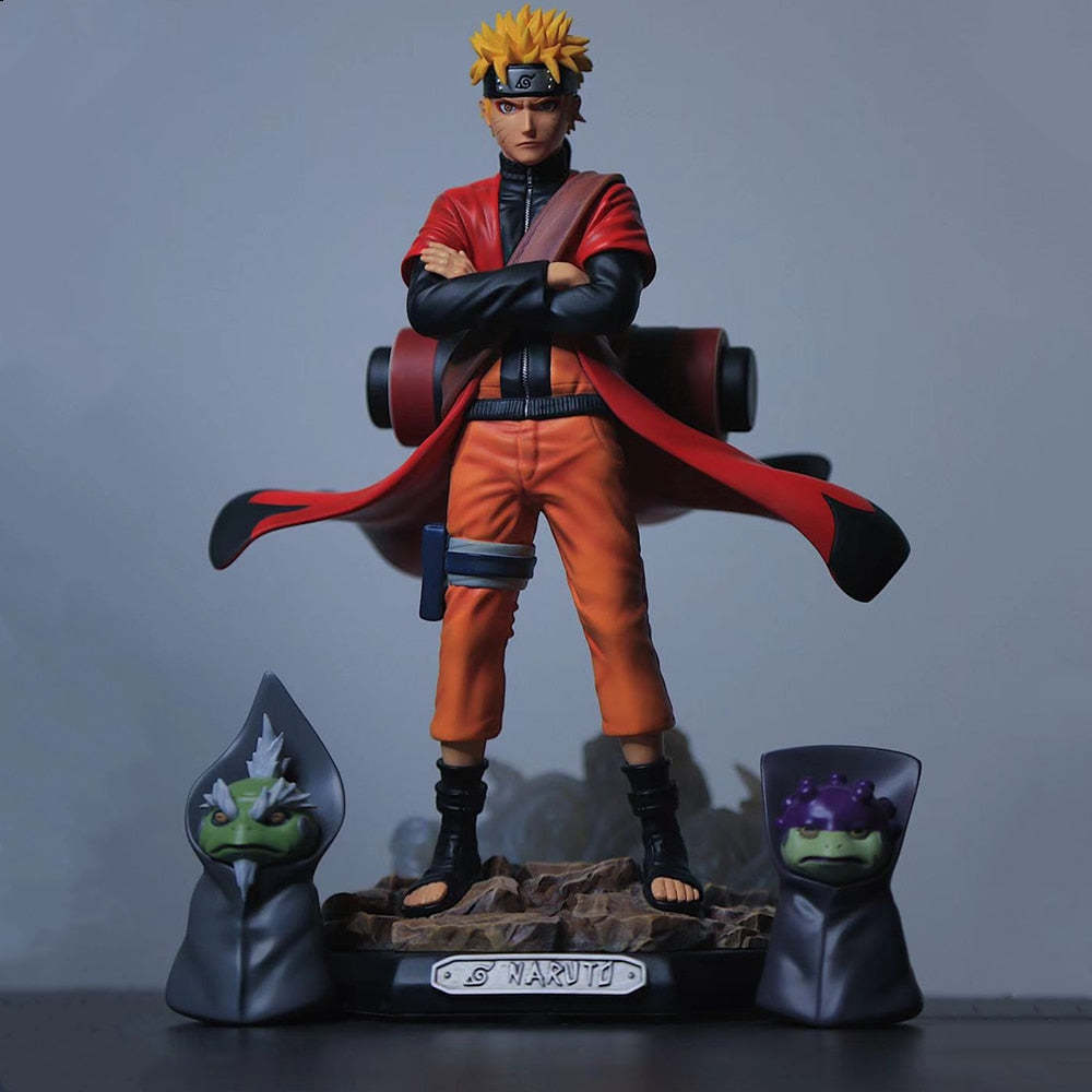 Anime Naruto Shippuden Uzumaki Naruto Sage Mode PVC Figure Statue Toys-xinru