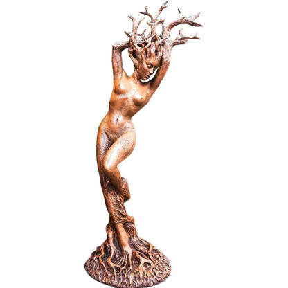 Tree God Forest Goddess Statue Resin Ornament Garden Craft Ornament Statue-xinru
