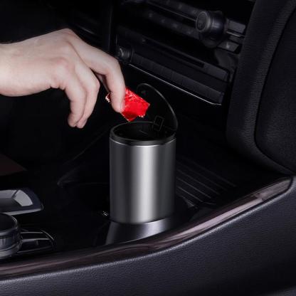 Car Trash Bin Alloy Garbage Can-xinru