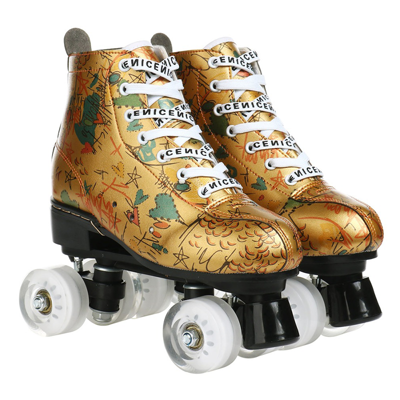 Colorful Graffiti Roller Skates-xinru shop