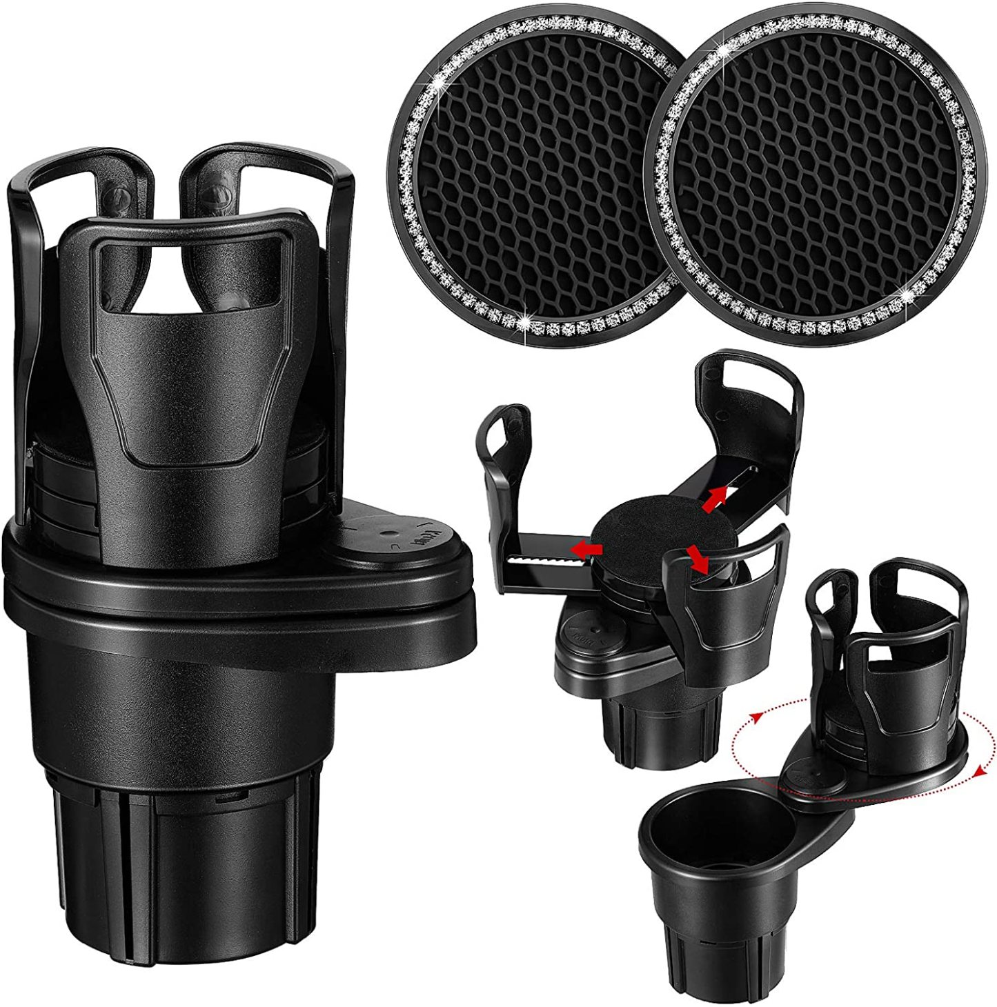 Smart Multifunction Car Rotating 2 In 1 Cup Holder-xinru