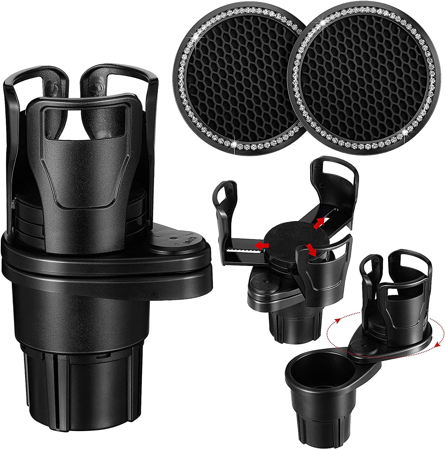 Smart Multifunction Car Rotating 2 In 1 Cup Holder-xinru